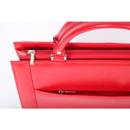 Teczka damska skórzana KEMER B 813/DW Czerwona