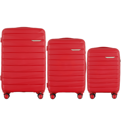 Zestaw 3 walizek WINGS MUR01-3 Wine Red