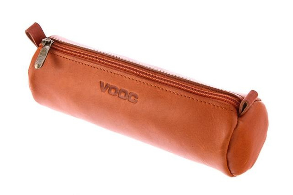 Duży okrągły piórnik Vintage P35 brąz