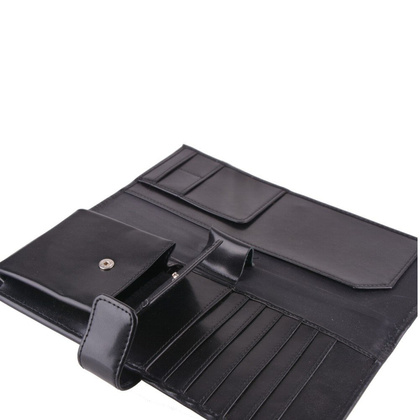 Etui na karty skórzane KEMER 213W/DW Czarne