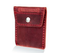 Skórzany portfel na monety bilonówka BRØDRENE CW02 czerwony - min. zamówienie 20 / 50 / 100 szt.