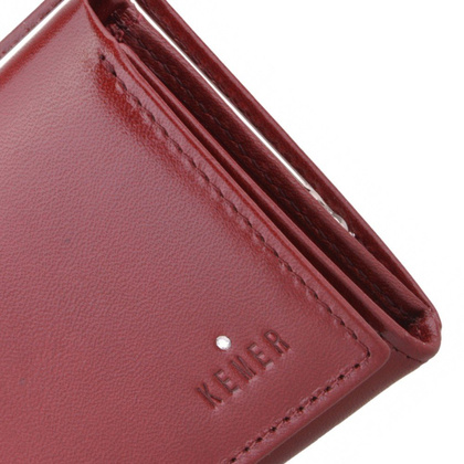 Portfel damski skórzany KEMER D10 Bordowy - min. zamówienie 20 / 50 / 100 szt.