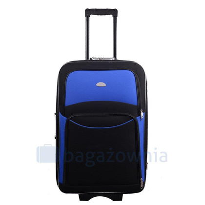 Duża walizka PELLUCCI RGL 773 L Czarno Niebieska
