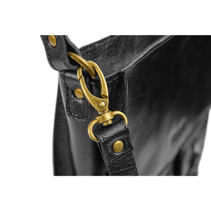 Torba damska skórzana KEMER VOOC T5 Czarna