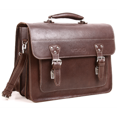 Big torba skórzana biznesowa KEMER VOOC TC8 brąz