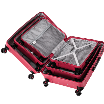 Zestaw 3 walizek WINGS PHX01-3 White