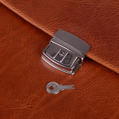 Teczka męska skórzana KEMER B 809/J-16-S1-231 Jasny Brąz