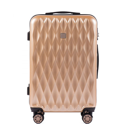 Średnia walizka WINGS PC190 M Złota