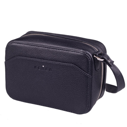 Torebka damska skórzana KEMER R393 Czarna - min. zamówienie 20 / 50 / 100 szt.