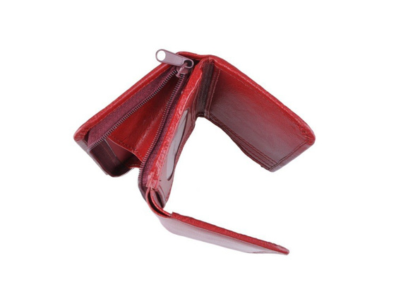 Portfel damski skórzany KEMER P14 Bordowy  - min. zamówienie 20 / 50 / 100 szt.