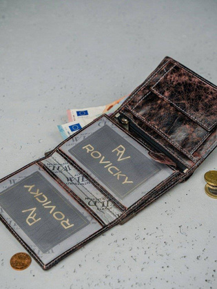 Ekskluzywny portfel skórzany męski skóra naturalna