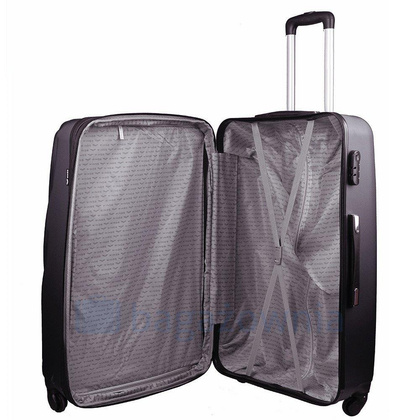 Duża walizka WINGS 304 L Szara