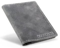 Szary portfel slim wallet BRØDRENE SW01 - min. zamówienie 20 / 50 / 100 szt.