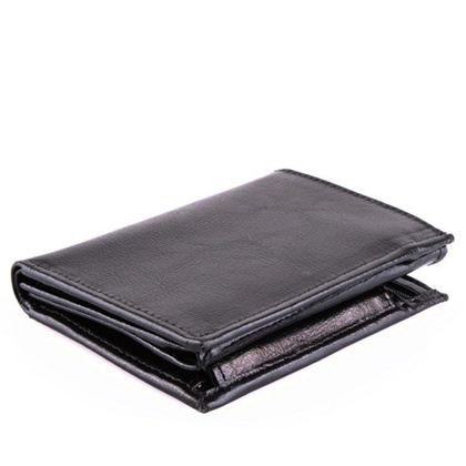 Portfel męski skórzany KEMER P5 Czarny - min. zamówienie 20 / 50 / 100 szt.
