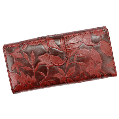 Duży portfel damski, skóra naturalna