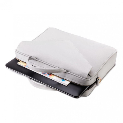 Teczka damska na laptop 15.4 KEMER SOLIER FL15 Popielata - min. zamówienie 20 / 50 / 100 szt.