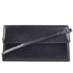 Torebka damska skórzana KEMER R16 Czarna - min. zamówienie 20 / 50 / 100 szt.