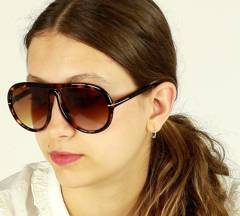 Luksusowe okulary przeciwsłoneczne MAZZINI ROUND FASHION brąz - min. zamówienie 20 / 50 / 100 szt.