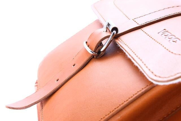 Oryginalna torba skóra KEMER VOOC Vintage P29 brąz