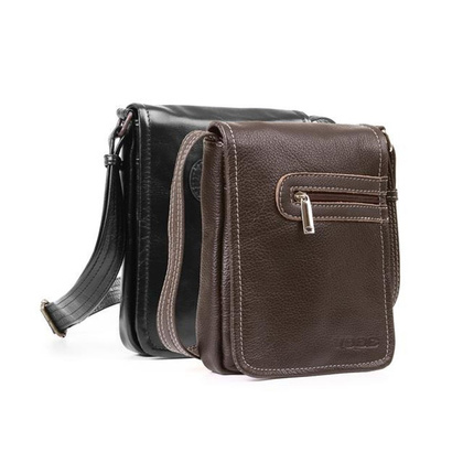 Torba skórzana na ramię KEMER VOOC Prestige EP4 czarny