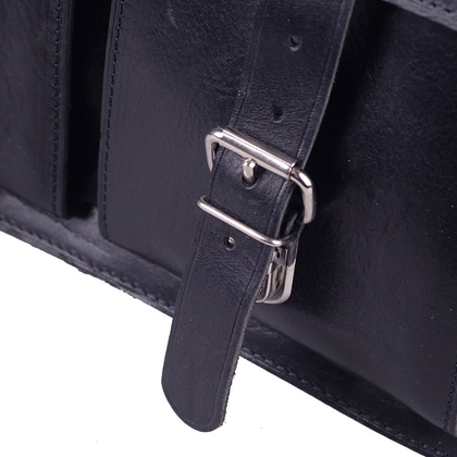 Torba skórzana na ramię KEMER 904 Czarny