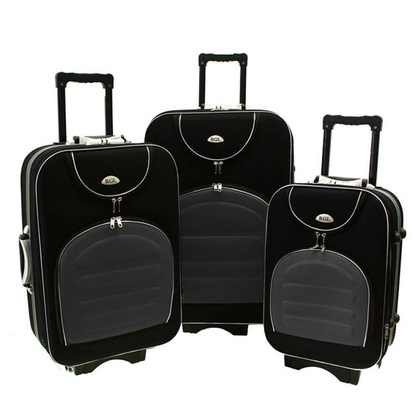 Zestaw walizek PELLUCCI RGL 801 Czarno Grafitowy