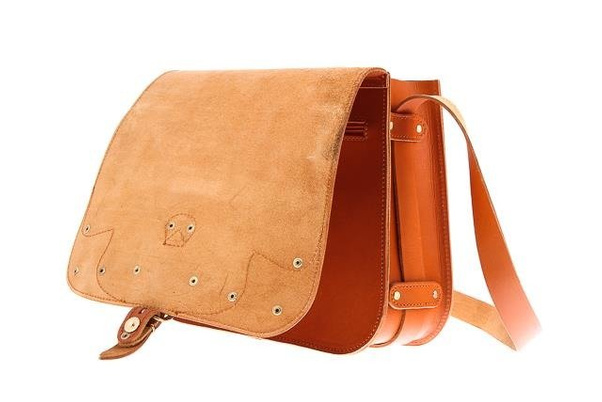 Listonoszka z ćwiekami KEMER VOOC Vintage P39 czarny