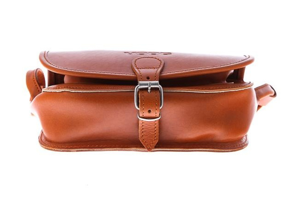 Torebka listonoszka skóra KEMER VOOC Vintage P26 Koniak