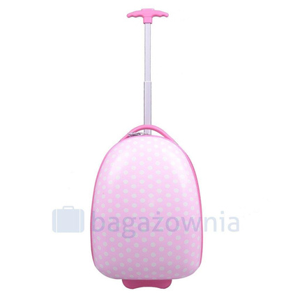 Walizka dziecięca KEMER GROSZKI Różowa