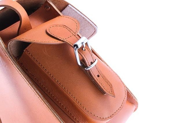 Oryginalna torba skóra KEMER VOOC Vintage P29 brąz