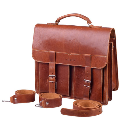 Torba skórzana na ramię KEMER 904 Jany brąz