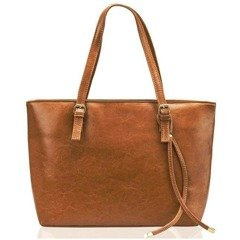 Torebka damska skórzana KEMER SOLIER LUNA Jasno Brązowa - min. zamówienie 20 / 50 / 100 szt.