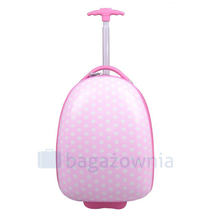 Walizka dziecięca KEMER GROSZKI Różowa