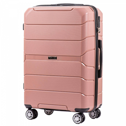 Średnia walizka WINGS PP05 M Różowa