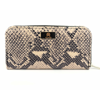 pudrowy róż- wężowy print