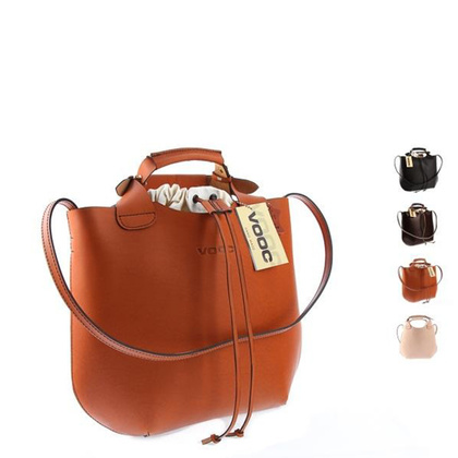 Modna torba, worek KEMER VOOC Vintage  P6 Koniak