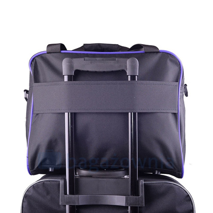 Torba podróżna podręczna PELLUCCI RGL WIZZ AIR M2 Czarno fioletowa