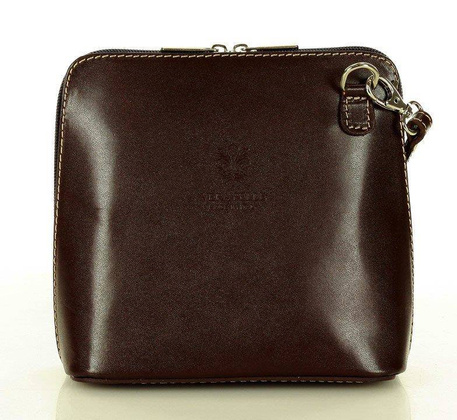 Listonoszka damska skórzana ciemny brąz caffe FOGGIA - min. zamówienie 20 / 50 / 100 szt.