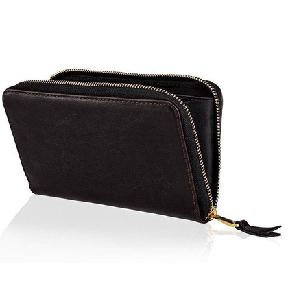 Portfel damski skórzany KEMER SOLIER P01 Brązowy - min. zamówienie 20 / 50 / 100 szt.