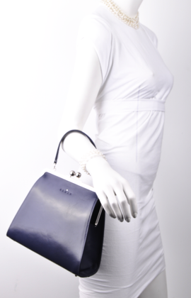 Torebka damska skórzana KEMER R110 Granatowa - min. zamówienie 20 / 50 / 100 szt.