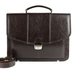 523 Teczka damska 2-komorowa- brąz KEMER