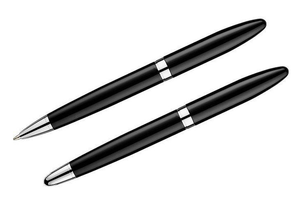 Zestaw piśmienniczy KEMER TEXAS Czarno Srebrny