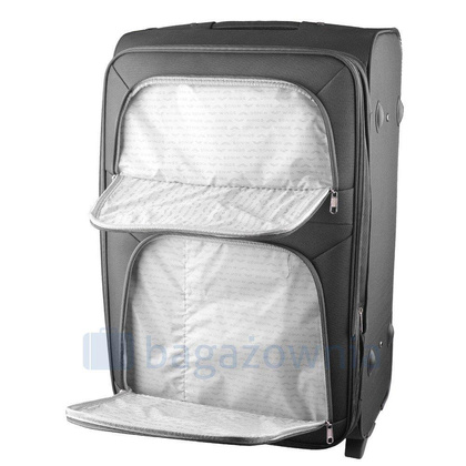 Mała kabinowa walizka WINGS 6802 S Szara