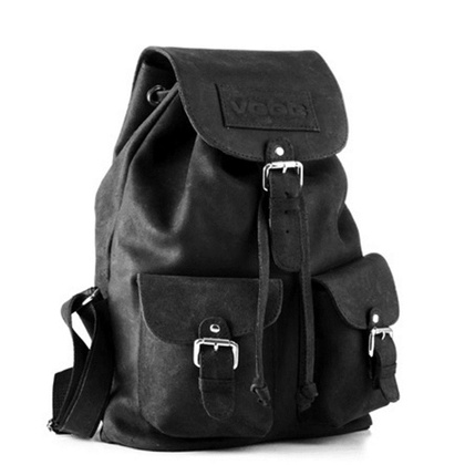 Plecak ze skóry naturalnej KEMER VOOC URBAN RDW6 Czarny