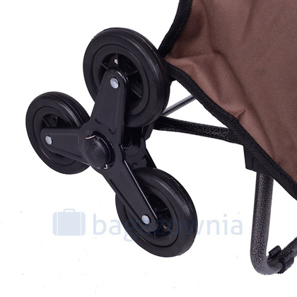 Wózek na zakupy KEMER BF103 SKŁADANY Brązowy