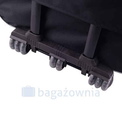 Średnia walizka PELLUCCI RGL 801 M Czarno Niebieska