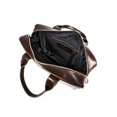 Duża skórzana torba na laptop BRØDRENE R03xl ciemny brąz Kolor wnętrza: Czarny - min. zamówienie 20 / 50 / 100 szt.