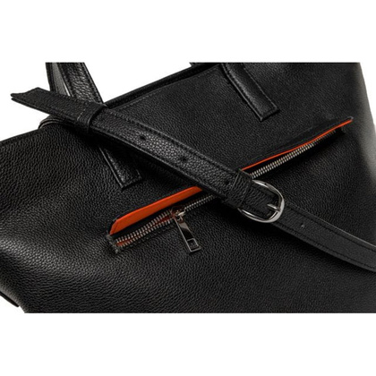 Torba damska skórzana KEMER VOOC AP1 Czarna