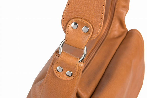 Torebka skórzana na ramię KEMER VOOC EP20 Camel