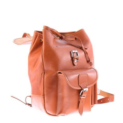 Modny plecak skórzany KEMER VOOC Vintage P1 naturalny